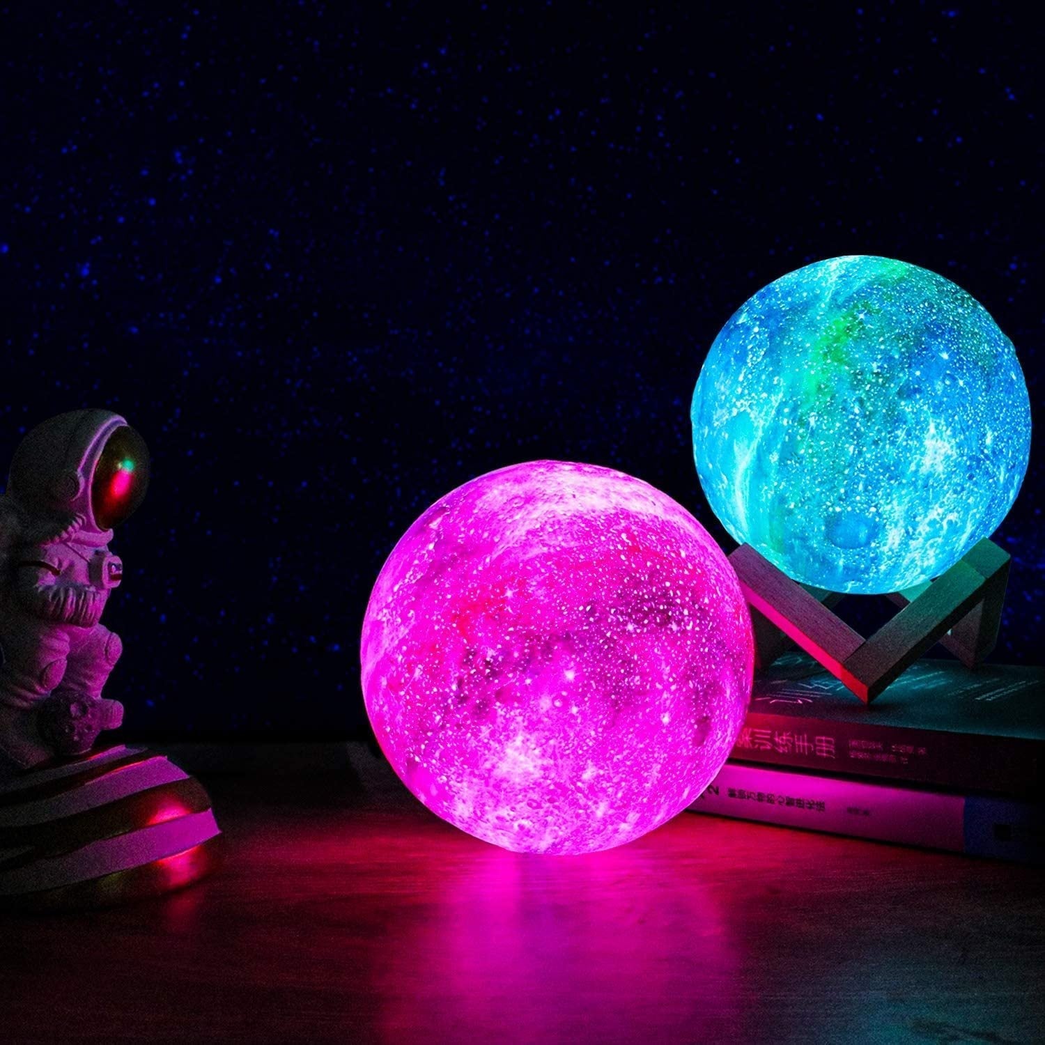 Galaxy Moon Lamp