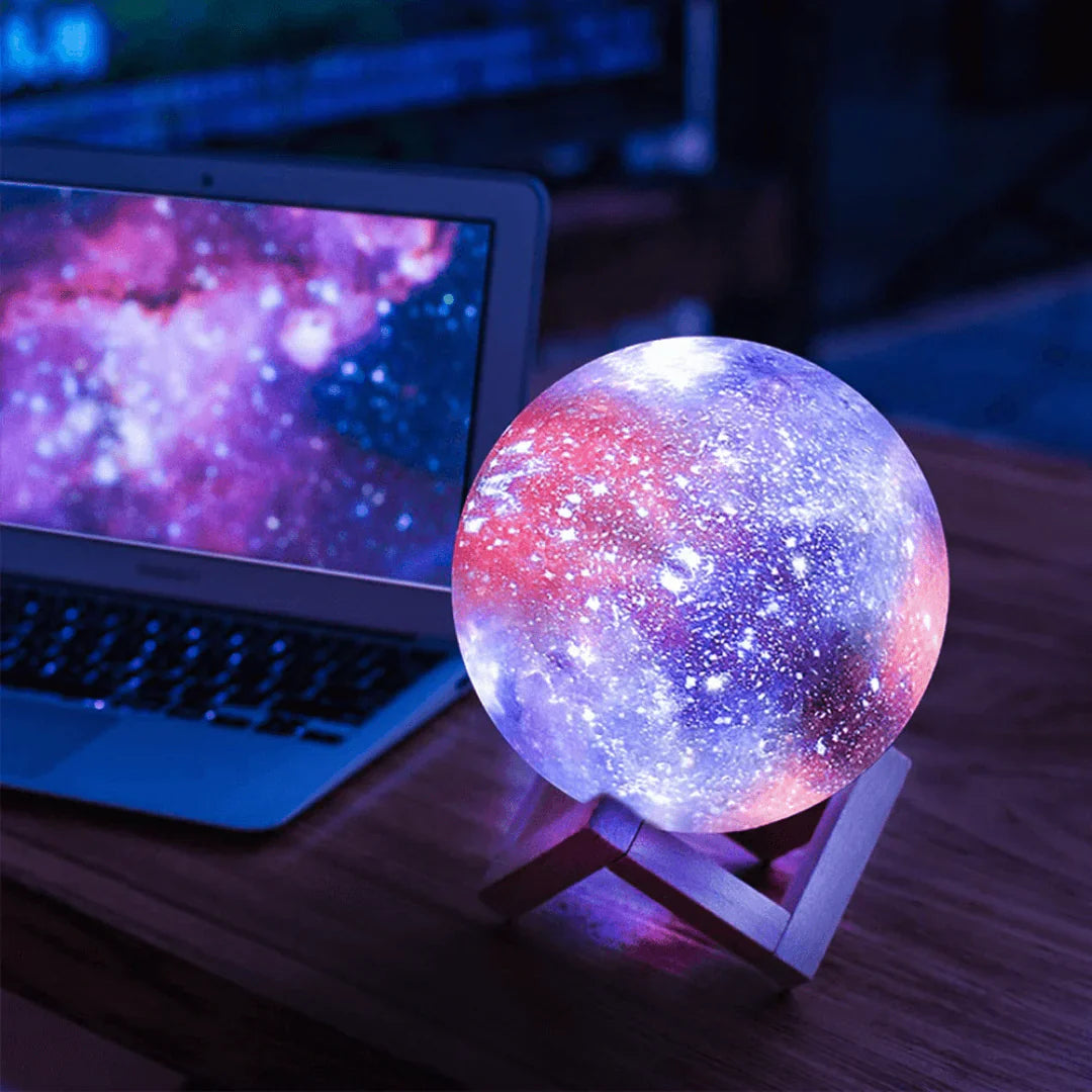 Galaxy Moon Lamp