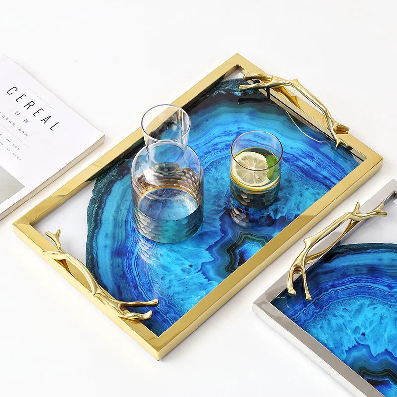 Blue Agate Tray