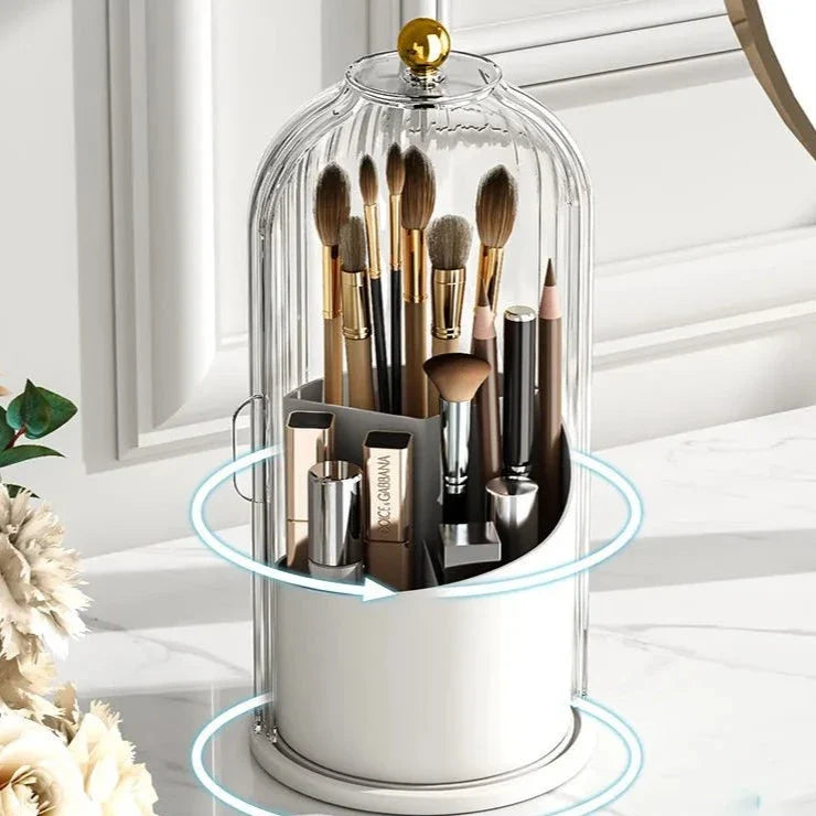 Rotating Acrylic Cosmetics Organizer