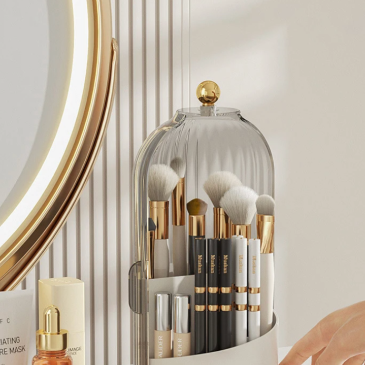 Rotating Acrylic Cosmetics Organizer