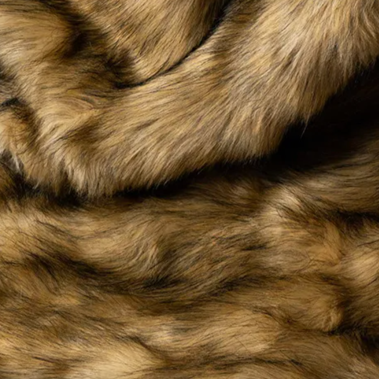 Fox Faux Fur Throw Blanket