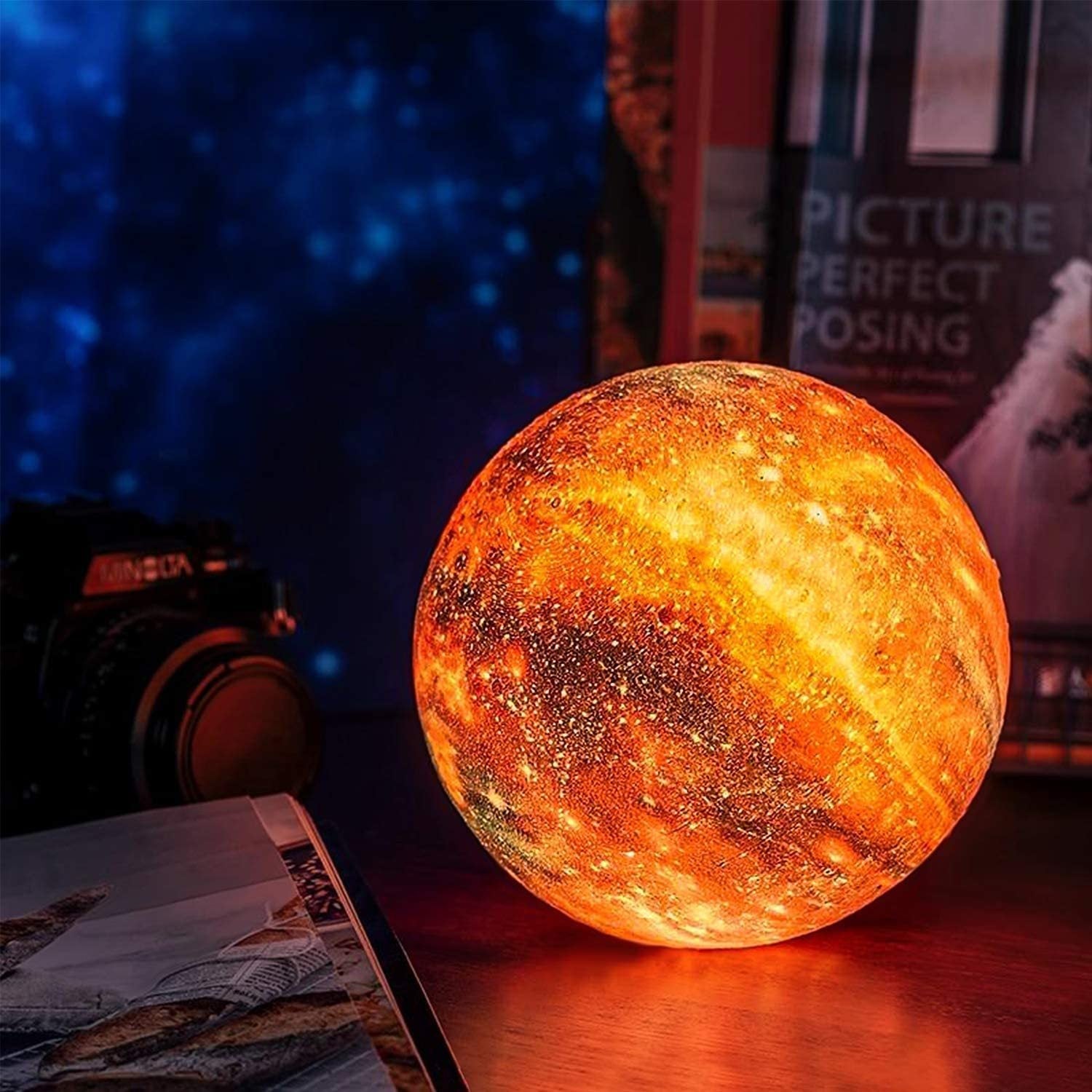 Galaxy Moon Lamp